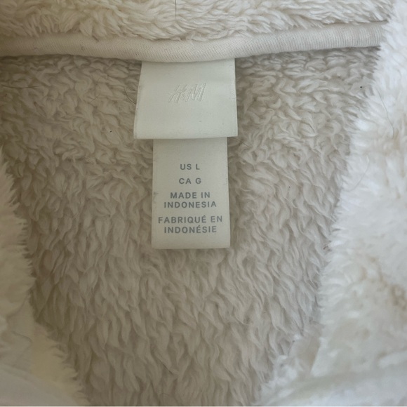 H&M Cream Fleece Jacket - Picture 4 of 5